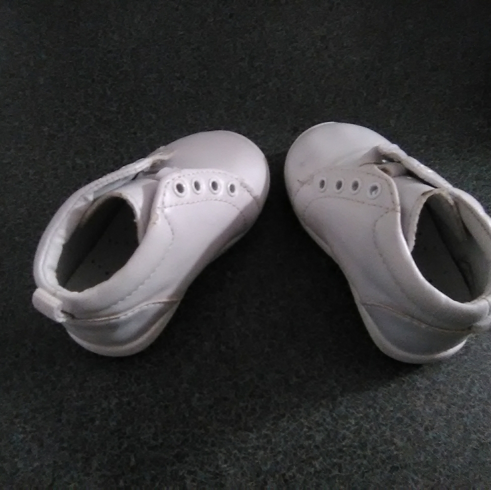 White Baby Shoes Girls Size 3